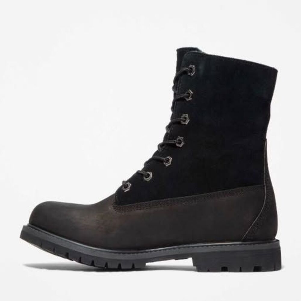 Timberland women’s warm line waterproof roll top boot Black - Picture 3 of 7